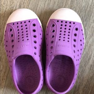 Natives water shoes purple